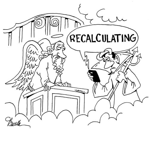 "Recalculating."
