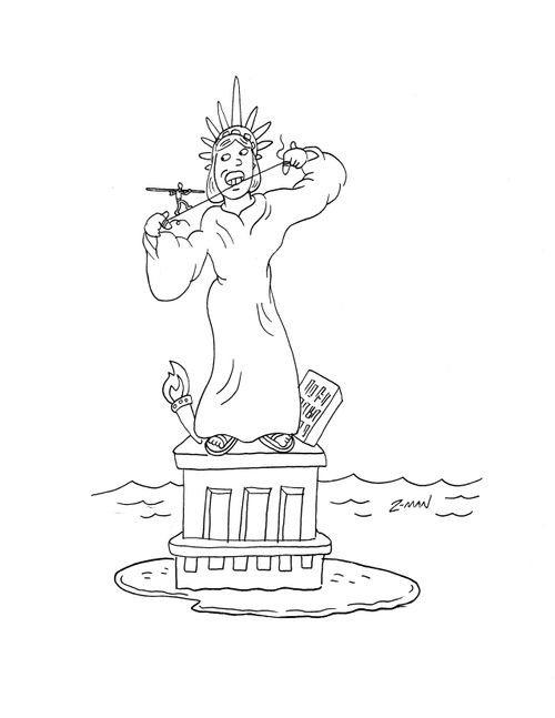 Statue of Liberty Flossing