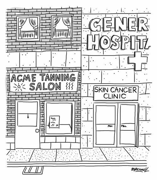 Tanning Salon vs Skin Cancer Clinic