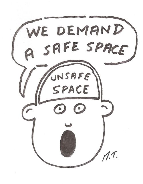 "We demand a safe space."