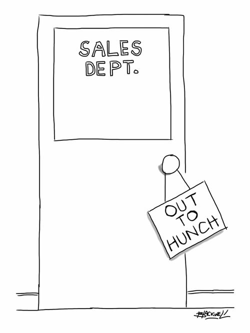 Sales Dept. is Out to Hunch