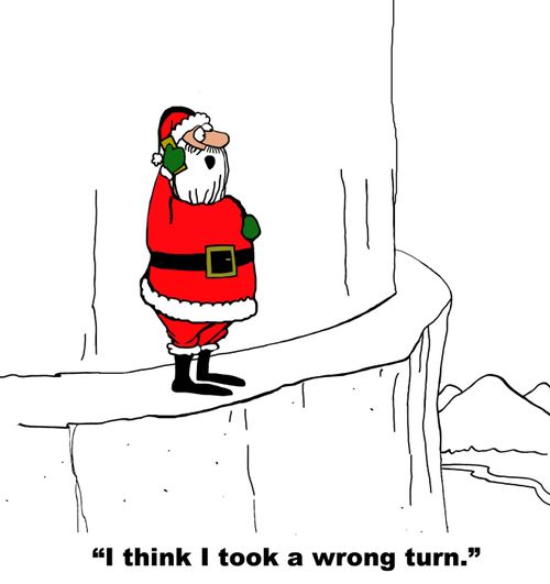 "I think I took a wrong turn."