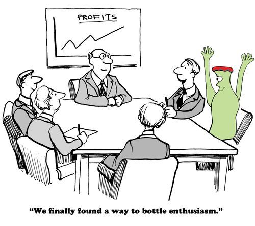 "We finally found a way to bottle enthusiasm."
