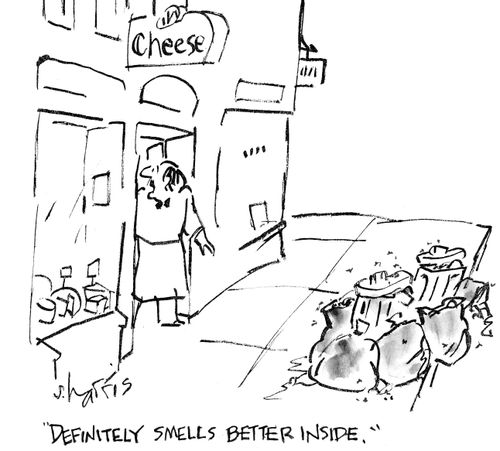 "Definitely smells better inside."