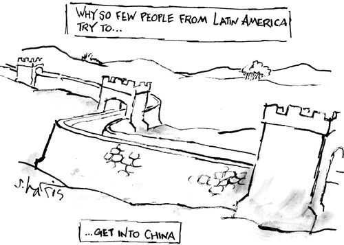 Why so few people from Latin America try to...get into China.