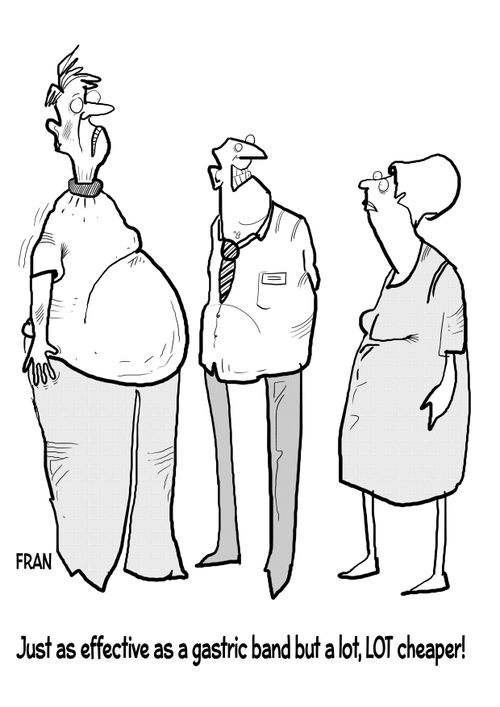 Just as effective as a gastric band but a lot, lot cheaper!