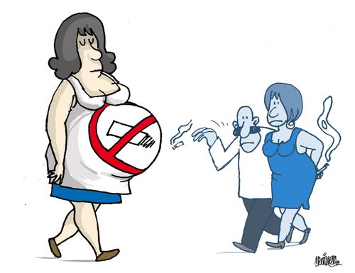 No smoking when pregnant.