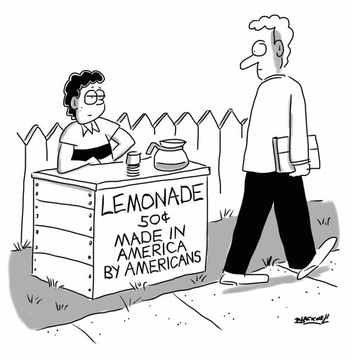 Lemonade 50 Cents made in America by Americans.