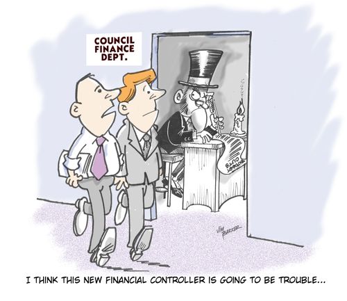 "I think this new financial controller is going to be trouble..."