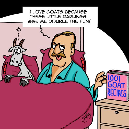 "I love goats because these little darlings give me double the fun!"