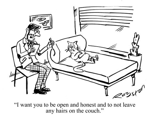 "I want you to be open and honest and to not leave any hair on the couch."