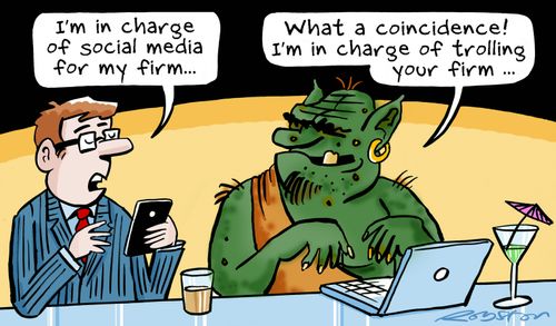 "I'm in charge of social media for my firm." 