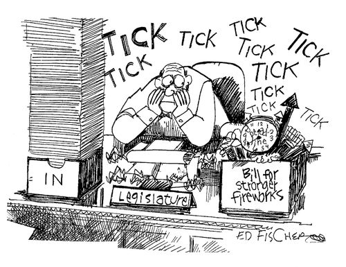 Bill for Stronger Fireworks.