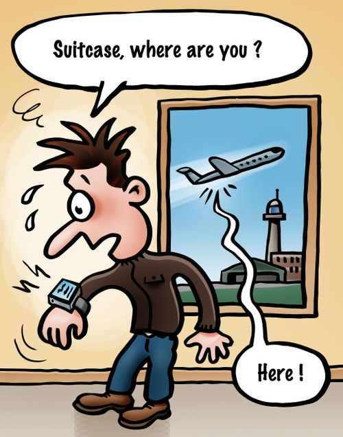 "Suitcase, where are you?"