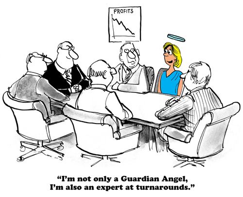 "I'm not only a Guardian Angel, I'm also an expert at turnarounds."