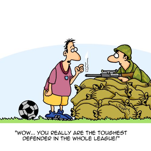 "Wow...you really are the toughest defender in the whole league!"