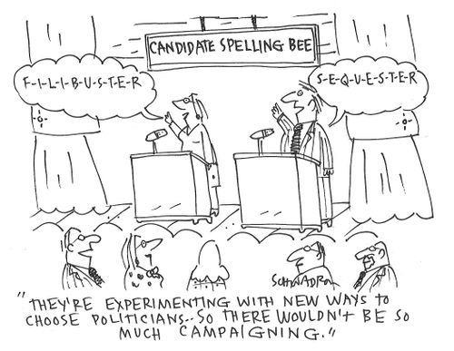"They're experimenting with new ways to choose politicians - so there wouldn't be so much campaigning."