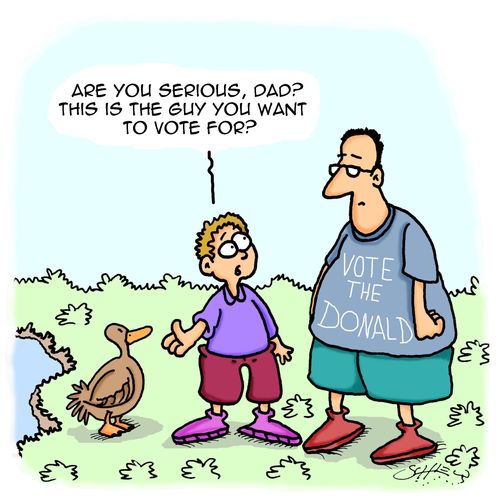 "Are you serious, Dad? This is the guy you want to vote for?"