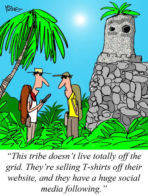"This tribe doesn't live totally off the grid. They're selling T-shirts off their website, and they have a huge social media following."