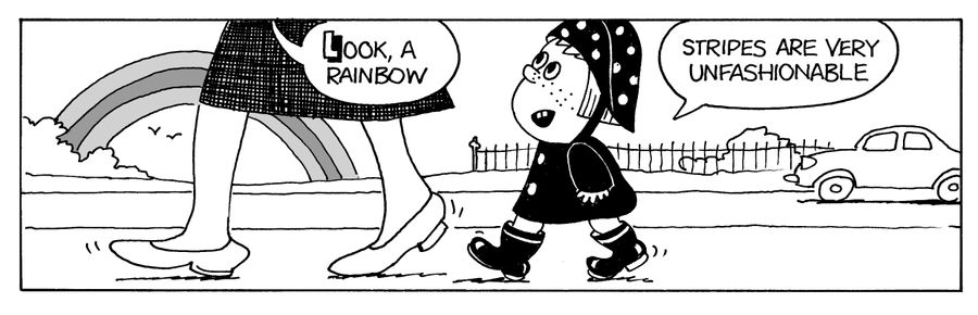 "Stripes are very unfashionable."