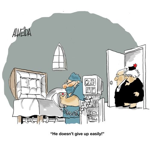 "He doesn't give up easily!"