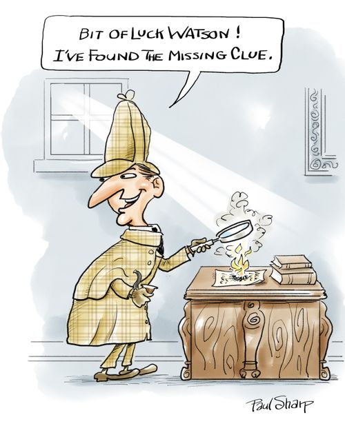 "Bit of luck Watson! I've found the missing clue."