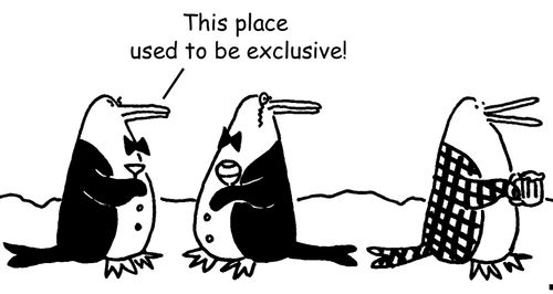 "This place used to be exclusive."