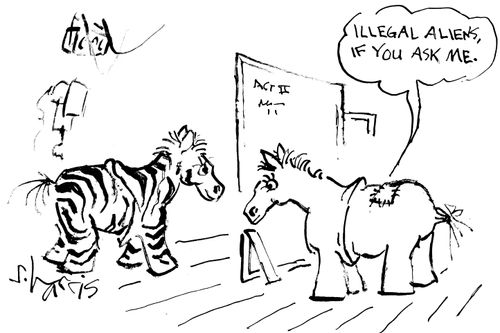 "Illegal aliens, if you ask me."