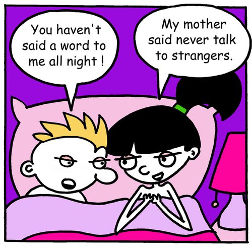 "You haven't said a word to me all night."