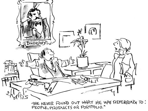 "We never found out what he was referring to: people, precepts or portfolio."