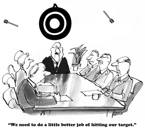 "We need to do a little better job of hitting our target."