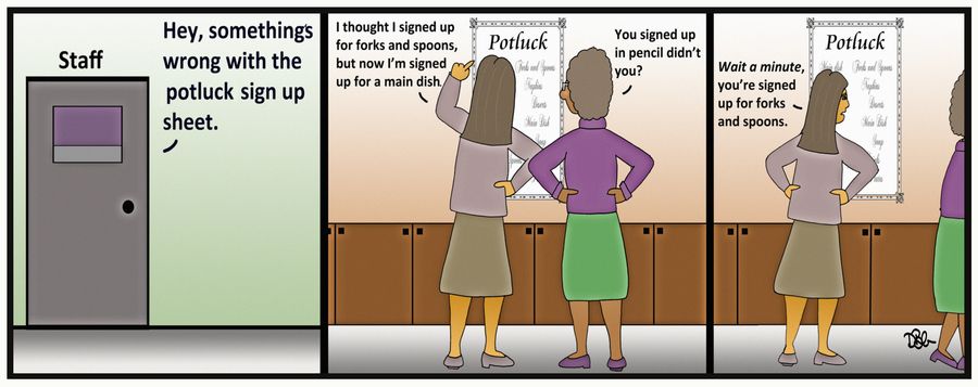 "Hey, somethings wrong with the potlocuk sign up sheet."