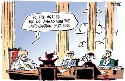 "So, it's agreed - we go ahead with the information-matching."