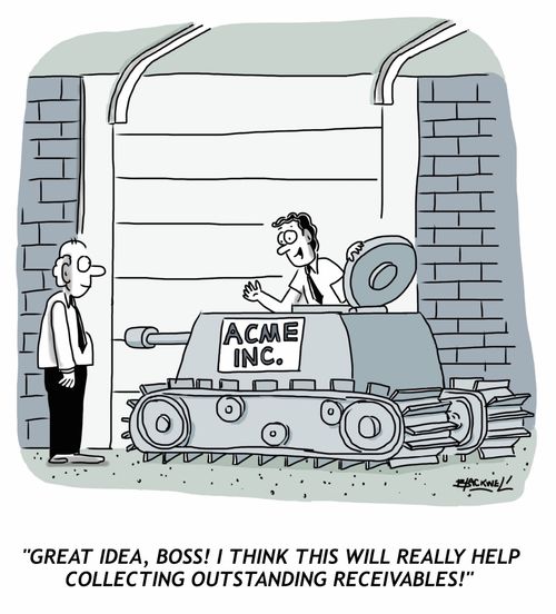 "Great idea, boss! I think this will really help collecting outstanding receivables!"