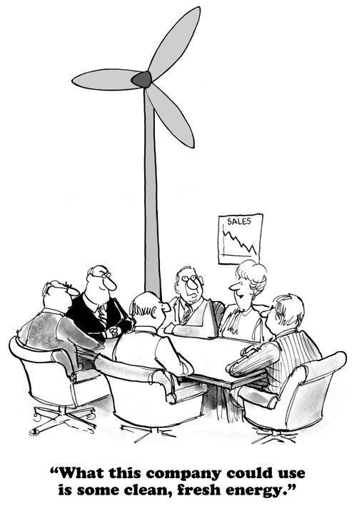 "What this company could use is some clean, fresh energy."