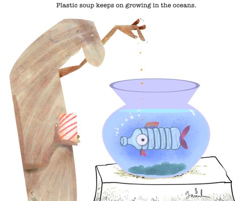 Plastic soup keeps on growing in the oceans.