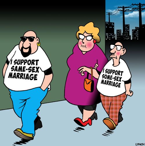 I Support Same-Sex Marriage and I Support Some-Sex Marriage.