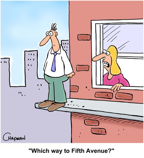 "Which way to Fifth Avenue?"