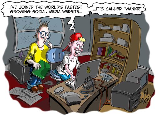 "I've joined the world's fastest growing social media website..."