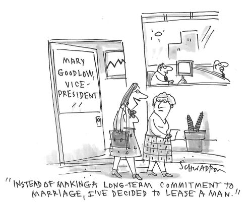 "Instead of making a long-term commitment to marriage, I've decided to lease a man."