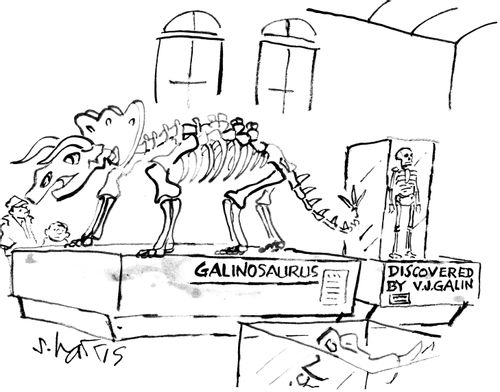 'Galinosaurus'  'Discovered by V.J. Galin