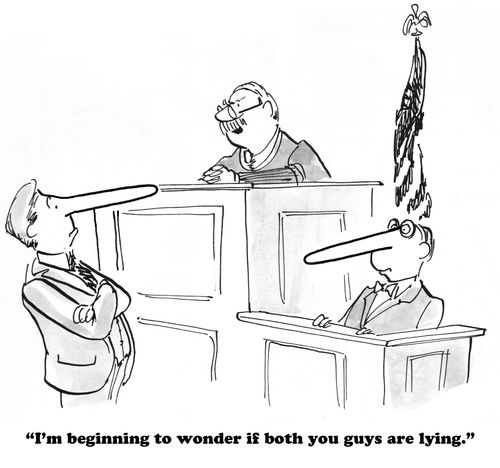 "I'm beginning to wonder if both you guys are lying."