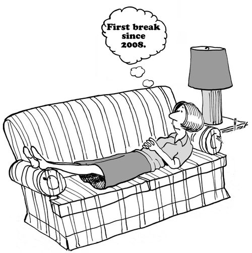 "First break since 2008."