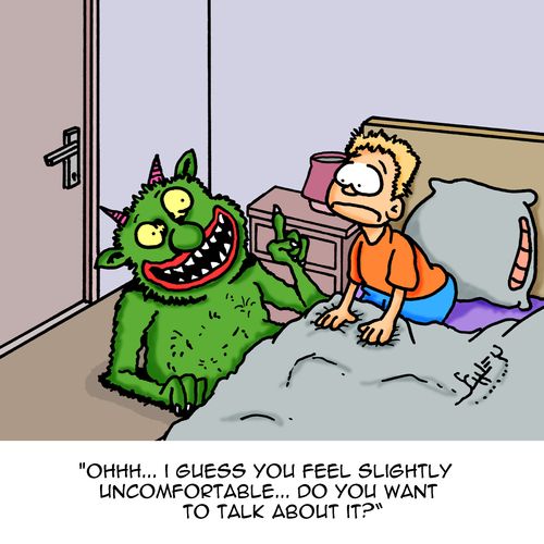 "Ohhh...I guess you feel slightly uncomfortable....Do you want to talk about it?"