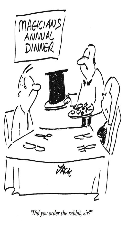 "Did you order the rabbit, sir?"