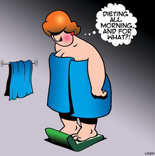 "Dieting all morning, and for what?!"