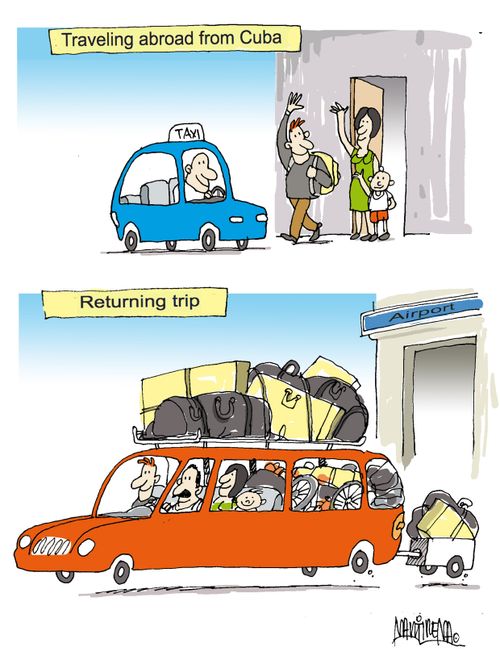 Traveling abroad from Cuba...