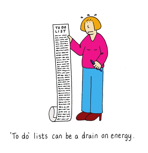 'To Do' lists can be a drain on energy.
