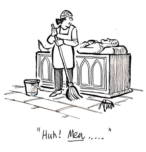 "Huh! Men...."