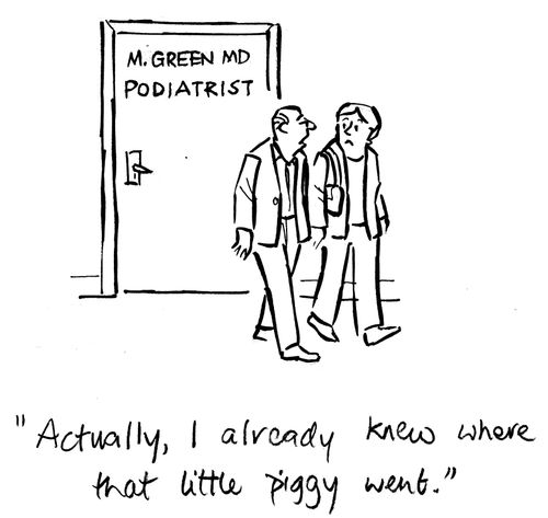 "Actually, I already knew where that little piggy went."
